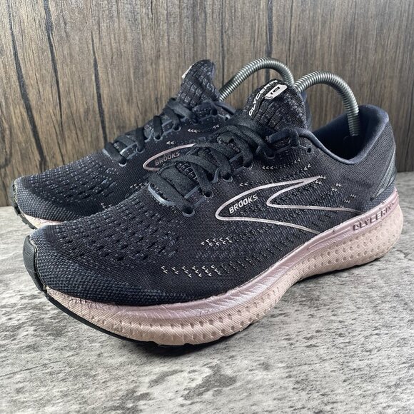 Brooks Glycerin 19 Black Ombre Pink Running Sneakers 1203431B074 Women’s Size 10 - Picture 2 of 10